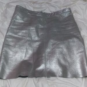 MARC JACOBS Metallic mini skirt